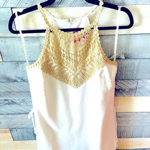 EUC Lilly Pulitzer Resort White Pearl Romper (Size 4)